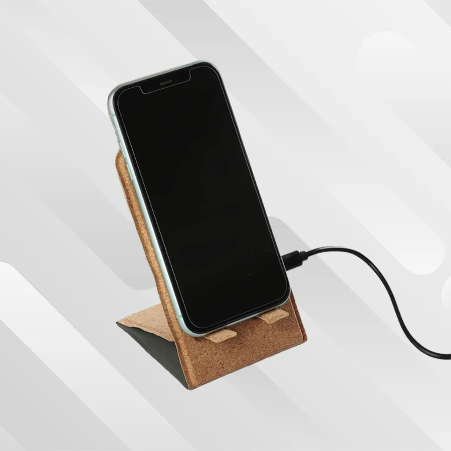 حامل هاتف محمول خشبي