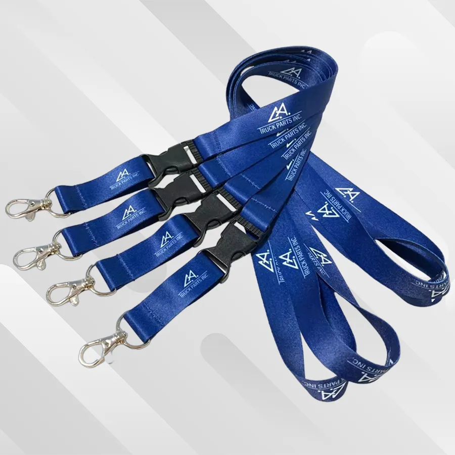 حامل بطاقة الهوية بحلقة معدنية زرقاء